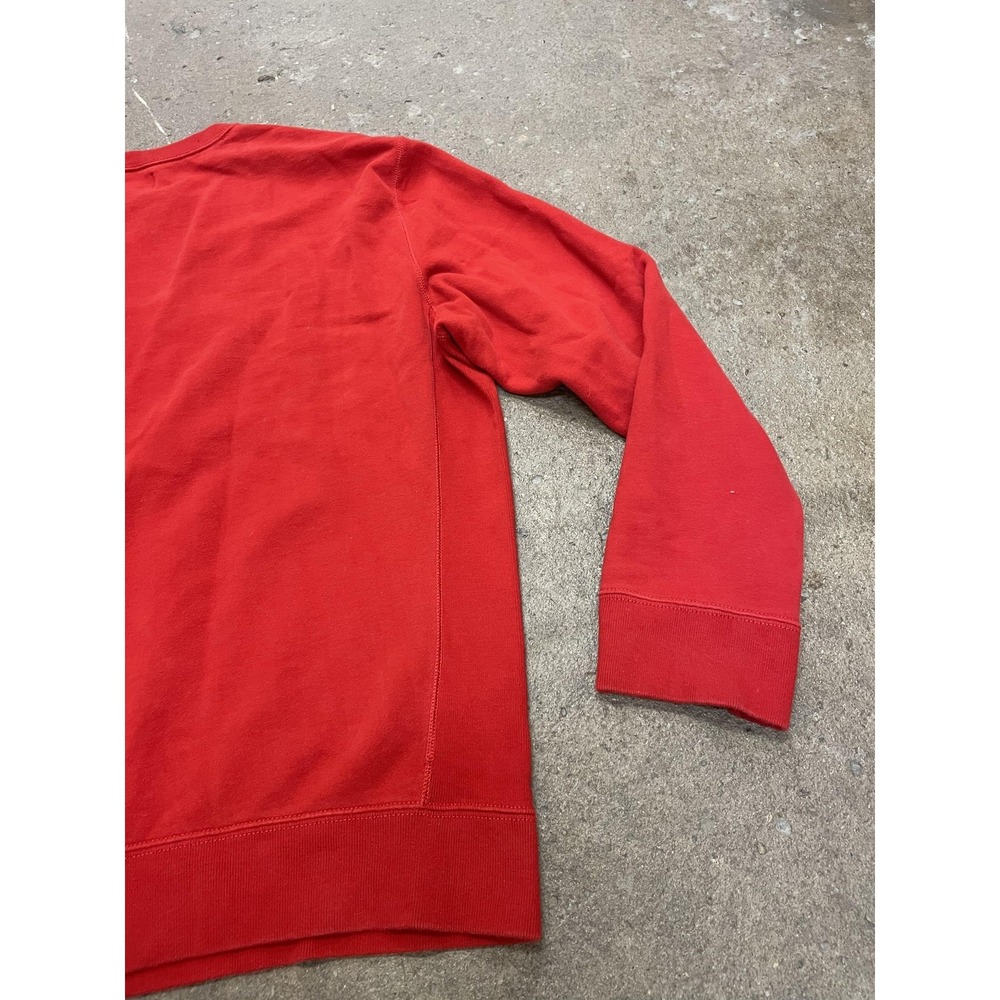 Polo Ralph Lauren Sweatshirt Mens Large Red Crewneck Pullover Blue Pony Made USA - Picture 11 of 16